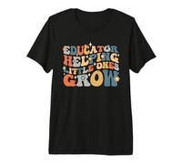 Educator Helping Little Minds Grow, Preschool Teacher School Premium T-Shirt