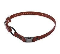 Educator Quick Snap Bungee Dog Collar, Biothane, Waterproof, Odorproof, Easy Connect and Disconnect Clasp and D Ring with Comfort Bungee Loop, Adjustable for Custom Fit, 3/4-Inch, Brown