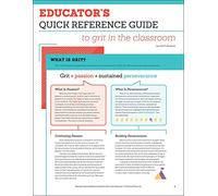 Educator's Quick Reference Guide to Grit in the Classroom