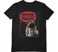 EduEly Men's Houston I Have So Many Problems T-Shirt in Black | Size: XL EduEly Black XL