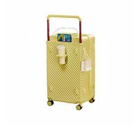 EDUFUNBO Carry On Luggage Suitcase Wide Handle with 360 Spinner Wheels, USB & Type C Port, Cup Holder & TSA Lock, Hard Case Luggage, Hardshell Travel Suitcase for Men Women (PVC Cover For Free