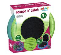 Eduk8 Bounce n Catch Disc Game - Fun Playtime for Children Indoor or Outdoor | Set of 2 with Soft/Fuzzee Ball