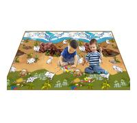 Eduk8 Dinosaur Colour & Wipe Mat - Dino Play Mats Animal Learning Homeschool Activity Floor Game | Home School Fun Learn Children's Playing Colouring (Dinosaur, 200 x 120cm)