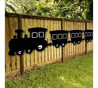 Eduk8 Giant Outdoor Train Chalkboard - Children's Chalk Learning Blackboard Teaching Supplies