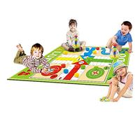 Eduk8 Giant Playmat Ludo Game - Indoor & Outdoor Playing Fun Learning for 3 4 5 6 or 7 Year olds (Giant Ludo)
