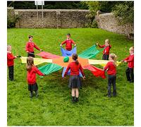 Eduk8 Sunflower 3.5 Metre Play Parachute - Fun Interactive Indoor / Outdoor Co-operation Communication Game Home School Garden 3 4 5 Years Old +