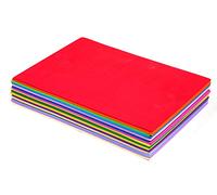 Edukit EVA Foam Sheets; A4 Size; 2mm Thick; 30 per Pack; Assorted Colours - Ideal for Craft Supplies - Create DIY Foam Stamps