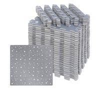 Edukit Night Stars EVA Foam Mats with Borders; 25 Pieces; 31.5cm x 31.5cm; 1.2cm - Dark Grey Interlocking Floor Tiles