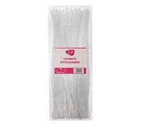 Edukit Pack of 120 White Craft Multi-Purpose Wire Pipe Cleaners 260 mm x 4mm.