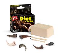 EDUMAN 6 Mini Dinosaur Claw Digging Kit for Kids, Excavate 6 Unique Dinosaur Claws (Carcharodontosaurus, Velociraptor & More),Fossil Kids Paleontology STEM Toy Gift for Ages 6+, Digging Adventure Set