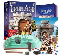 EDUMAN Iron Age Fossil Digging Kit for Kids, Dig Up 10+ Prehistoric Fossils, Fossil Hunting Kit for Kids, Archaeology Excavation Kit STEM Educational Science Dig Kit Toy Birthday Gift for Boys Girls