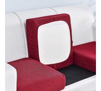 Edumov Sofa Seat Cushion Cover, Fitted Slipcovers, Soft Furniture Protector, Replacement for Individual Cushion