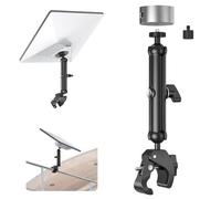 EDUP LOVE Starlink Mini Clamp Mount for RV Camper Roof Rack Balcony, 2026 Upgraded Adjustable Aluminum Tripod Pole Bracket with 1/4"-20 & 3/8"-16 Thread, Outdoor Starlink Mini RV Mount