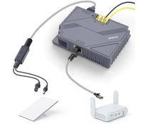 EDUP LOVE Starlink Mini PoE Injector 150W & Isolated PoE Splitter Kit 100W, 3-in-1 GigE Passive PoE Adapter, 48V Output, Surge & ESD Protection, Long Distance up to 100M, Work for Starlink Mini X