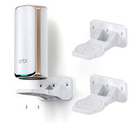 EDUP Orbi WiFi 7 Wall Mount Kit, ABS Bracket, Space Saving, Compatible with Orbi Wi-Fi 7 Mesh and Nighthawk Routers (White, Pack of 2)