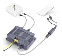 EDUP Star Link Mini PoE Injector & 12V Star Link Adapter Splitter Kit, 150W 5 in 1 GigE Passive PoE RJ45 USB Type-C Power Output, ESD Protection DC 9-36V to 48V/3A Power Supply