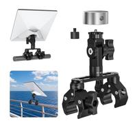 EDUP® Starlink Mini Mount Adjustable Dual-Clamp Aluminium Clamp Mount | Ultra-Stable Alloy Bar for 2025 & 2026 Mini X, 270° Tilt, 1/4" to 3/8" Screws, Firm Twin Grip on Van Ladders UV Racks