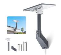 EDUP® Starlink Mini Wall Mount, Die-Cast Aluminium Bracket for Mini | 360° Rotation, 4.7" Roof Eave Clearance, Fits 1.5-1.67" Pole, Custom UV-Resistant Adapter, Weatherproof, Sturdy Aluminum