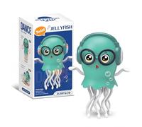 EduPlayte Dancing Jellyfish Baby Toy, Funny Electric Dancing Squid Toys Automatic Obstacle Avoidance, Magic Squid Tummy Time Toy for 3 4 5 6 Year Old Kids, Interactive relax Gift