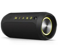 EDUPLINK Bluetooth Speaker, Portable Wireless Speakers, Waterproof IPX7 Speaker, TWS Pairing Stereo, Long Playtime for Home, Travel (Black Waterproof Speaker)