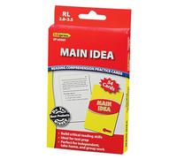 Edupress EP63065, Red Reading Comprehension Practice Cards, Main Idea-Level 2.0-3.5