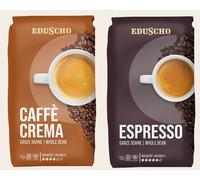 EDUSCHO Crema and Espresso Roasted Coffee Beans 1kg each by Tchibo- Tracked