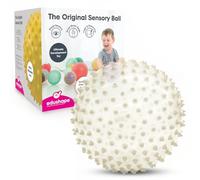 Edushape 18cm Glow in The Dark Sensory Ball. Soft Textured, Easy Grip, Easy to Catch. Fully Inflated. for Children, Infants and Toddlers. 6 Months +