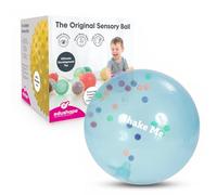 Edushape 18cm Rainbow Soft Sensory Ball. See through Ball with Colourful Mini Beads. For Children, Infants and Toddlers. Suitable for Baby Boys & Girls from 6 months + (Colours vary)