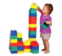Edushape Edublocks 84 piece Construction Toy. 6 Colourful Building Block Sizes. Educational Soft, Durable, Washable, Flexible and Stackable. 0 month +