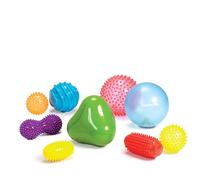 Edushape Sensory Mini Balls for Baby - Pack of 6 Solid Color Baby Balls That Help Enhance Gross Motor Skills for Kids Aged 6 Months and Up - Vibrant Colorful and Unique Toddler Ball for Baby