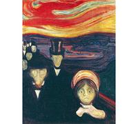 Edvard Munch Anxiety Large Art Print Poster Wall Decor Premium Mural