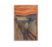 Edvard Munch Artwork(The Scream (1893))Decorative Poster Decorative Painting Canvas Wall Art Living Rooms Bedroom Painting 24x36inch(60x90cm)