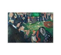 Edvard Munch-At The Roulette Table in Monte Carlo Outstanding Works Poster Canvas Wall Art Prints Photo Picture Paintings Room Decor Home Decorative 16x24inch(40x60cm)