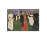 Edvard Munch Dance of Life Wall Art Poster Oil Painting Prints Canvas Home Decor for Living Room Bathroom Wall Art Scroll Canvas Picture Living Room Decor Home 08x12inch(20x30cm)