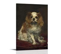 Edvard Munch Famous Work (A King Charles Spaniel) Print Poster Wall Art Bedroom Prints Home Decor Hanging Picture Canvas Paintings 24x36inch(60x90cm)