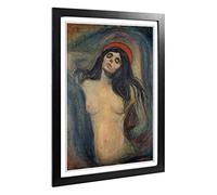Edvard Munch Madonna Framed Wall Art Print A2 Black
