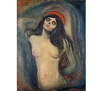 Edvard Munch Madonna Painting Art Print Canvas Premium Wall Decor Poster Mural