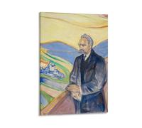 Edvard-Munch Poster FRIEDERICH Nietzsche Canvas Painting Poster Wall Art Decorative Picture Prints Modern Decor 08x12inch(20x30cm)