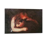 Edvard Munch Poster Vampire Paintings Posters Canvas Art Poster And Wall Art Picture Print Modern Family Decor Posters 08x12inch(20x30cm)