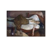 Edvard Munch The Day After Art Painting CanvasPoster Decorative Painting Print Picture Canvas Wall Art Bedroom Office Living Room Decoration08x12inch(20x30cm)