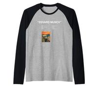 Edvard Munch The Scream Modern Graphic Art Museum Raglan Baseball Tee