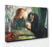 Edvard Munch The Sick Child (2) Canvas Print | Gallery Wrapped 30mm Frame Wall Art | 30x20 inches | Ready to Hang | Modern People Picture | Living Room Bedroom Lounge Office