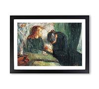 Edvard Munch The Sick Child (2) Framed Print | A2 Oak Framed Wall Art | Ready to Hang | Modern Nature Picture | Living Room Bedroom Lounge Office
