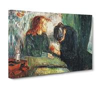 Edvard Munch The Sick Child No.2 Canvas Print | Gallery Wrapped 30mm Frame Wall Art | 24x16 inches | Ready to Hang | Classic People Picture | Living Room Bedroom Lounge Office