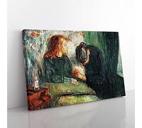 Edvard Munch The Sick Child No.2 Classic Painting Canvas Wall Art Print Ready to Hang, Framed Picture for Living Room Bedroom Home Office Décor, 76x50 cm (30x20 Inch)