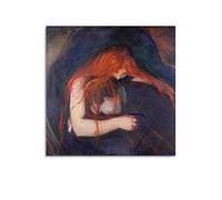 Edvard Munch Vampire Art Poster Canvas Painting Wall Art Decorative Picture Prints Modern Decor 20x20inch(50x50cm)