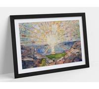 Edvard Munch's Solenintro Stunning Framed Wall Art Print Picture - A1 - Black Frame