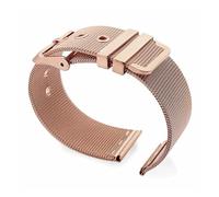 EDVENA 0.4mm Mesh Milanese Watch Band 18mm 20mm 22mm 24mm Stainless Steel Strap Pin Buckle Watchband Compatible With Omega Compatible With DW Metal Bracelet(Rose Gold,22mm)