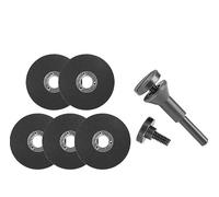 EdvenA 2-10pcs 50mm Metal Cutting Disc Mini Resin Grinding Wheel Saw Blade Angle Grinding Cutting Wheel Plus 1pcs Mounting Mandrel (Color : A, Size : 5pcs)