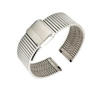 EDVENA 20mm 22mm Stainless Steel Watch Strap Men Women Metal Quick Release Wrist Bracelet Smartwatch Accessories Compatible With Samsung Compatible With Huawei(Silver,20mm)